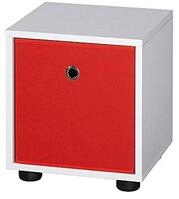 VCM Wandregal Wei&szlig; 31x30x34 cm 1 Fach Holzwerkstoff B&uuml;cherregal Standregal 