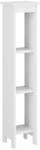 [en.casa] Standregal Arvika 80x17x17cm Nischenregal aus WPC B&uuml;cherregal 3...