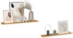 vidaXL Wandregal Wandhalterung 2 STK. Beige 80 x 9 x 3 cm