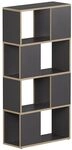 Vicco Raumteiler Eneos, Anthrazit/Eiche, 60 x 124.5 cm | als freistehendes...