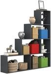 VCM Holz Stand Treppenregal Stufenregal Standregal Raumteiler B&uuml;cherregal...