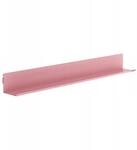 Jan Nowak Wandregal B&uuml;cherleiste Bilderleiste aus Metall Joanne 120 cm Rosa