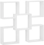 vidaXL Wandregal Wei&szlig; 99,5 x 17 x 91 cm Holzwerkstoff | Dieses Wandregal ist...