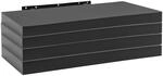 WOLTU Wandregal,Schweberegal Schwarz,50x22.9x3.8cm,MDF 4er | Wandregal Schwarz...