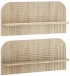 vidaXL Wandregal 2 STK. Sonoma-Eiche 80,5 x 13,5 x 37,5 cm | Dieses robuste...