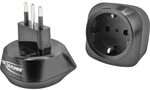 ANSMANN Reiseadapter Italien - Schuko Reisestecker mit Schutzklasse 1 & 2 -...