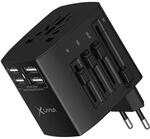 XLayer Internationaler Reiseadapter/Reisestecker weltweit, universal, USA,