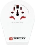 SKROSS World to China, Brazil, Italy Adapter, kompakter Adapterstecker, universeller