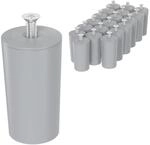 ECENCE Rolladen Stopper Anschlagpuffer 40mm - 20er Set Grau | inkl. Schrauben,