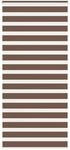 vidaXL Doppelrollo Braun 105x200 cm Stoffbreite 100,9 cm Polyester