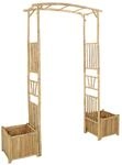 vidaXL Gartenbogen Natur 177 x 40 x 205 cm Bambus