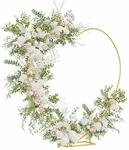 vidaXL Hochzeitsbogen Gold 195 x 35 x 211 cm Stahl