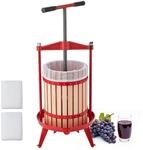 VEVOR Manuelle Beerenpresse 18 L, Weinpresse und Obstpresse f&uuml;r &Auml;pfel, Weintrauben,