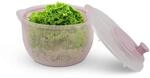 Pro Home Salatschleuder (2,7 Liter, &Oslash;20cm) BPA-frei, 3in1 - Schleuder, Sieb und