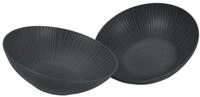 Creatable, 33045, Serie Vesuvio black, 2-teiliges Geschirrset, Salatsch&uuml;ssel Set aus