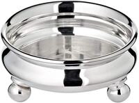 EDZARD Schale Santa 3er-Set (&Oslash; 8 cm, H 4 cm), schwerversilbert mit F&uuml;&szlig;en 