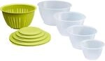 Westmark Sch&uuml;ssel-Set, 4 Sch&uuml;sseln inkl. Deckeln und Sieb/Seiher, 9 teilig,