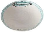 BOLTZE Schale Sardine &oslash; 33 cm, runde Sch&uuml;ssel mit Fischmotiv, handgefertigt,