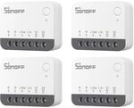 SONOFF Zigbee Smart Switch, funktioniert mit Alexa & Google Home, 4 PACK, erfordert