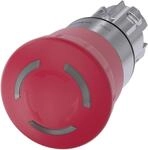 Siemens SIRIUS ACT 3SU10 Not-Aus-Schalter, 22 mm, Rot, Drehfreigabe, Pilzkopf,