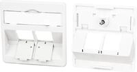 METZ CONNECT Zentralplatte 50 x 50 2P reinwei&szlig; Modul 860210-0202-I 10 Stk