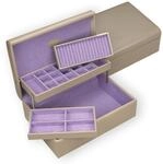 Windrose Charmbox mit 2 herausnehmbaren Eins&auml;tze/Merino Moda (beige-legacy)