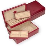 Windrose Charmbox mit 2 herausnehmbaren Eins&auml;tze/Merino Moda (rot-legacy)