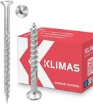 KLIMAS Holzschrauben Torx - Spanplattenschrauben Wei&szlig; - Senkkopfschrauben -