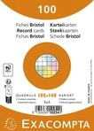 Exacompta 10554E Karteikarten, ungelocht, ungelocht, foliert, f&uuml;r
