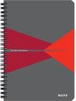 Leitz Office Collegeblock A5 kariert, Notizbuch mit Spiralbindung, PP-Einband, 360