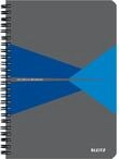Leitz Office Collegeblock A5 liniert, Notizbuch mit Spiralbindung, Kartoneinband, 360