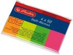 Herlitz Haft-Memos 4x 50 Blatt, 1 St&uuml;ck, eingeschwei&szlig;t, 20 x 50 mm, neon gelb /