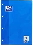 Oxford 100050341 Arbeitsblock Linien 2 - A4, 50 Blatt, 90 g/qm, 4-fach Lochung