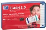 Oxford FLASH 2.0 Karteikarten A7, Lernkarten, 75x125mm, kariert, marine-blau, 80
