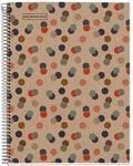 Miquelrius - 100 Prozent recyceltes Notizbuch, 1 Farbstreifen, A4, 80 karierte