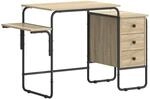 vidaXL Schreibtisch mit Stauraum Sonoma-Eiche 120 x 50 x 75 cm