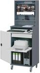 STIER Computerschrank Premium fahrbar BxTxH 650x520x1895 mm