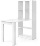 Vicco Schreibtisch Gael, Wei&szlig;, 70 x 122 cm | mit seitlichem Regal zur...