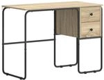 vidaXL Schreibtisch mit Stauraum Sonoma-Eiche 100 x 50 x 75 cm