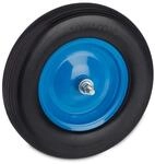 Relaxdays Schubkarrenrad 4.80 4.00-8, schwarz/blau | Vollgummirreifen mit Achse,