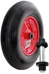 TRUTZHOLM Schubkarrenrad Vollgummi 4.80/4.00-8 mit Stahlfelge 380mm | Ersatzrad,