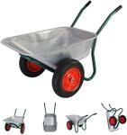 2-Rad Schubkarre Gartenschubkarre Schiebkarre Gartenkarre 100l 160kg (Metall 