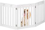 Relaxdays Hundeabsperrgitter, freistehendes Schutzgitter, HxB: 60 x 153 cm, MDF,
