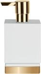 Spirella Seifenspender Roma Fl&uuml;ssigseifen-Spender Porzellan 300ml Wei&szlig;/Gold, Unique