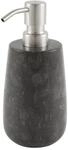 wohnfreuden Marmor Seifenspender schwarz rund 19 cm - Nachf&uuml;llbarer...