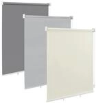 WOLTU Au&szlig;enrollo f&uuml;r Balkon, Wetterfeste Outdoorrollo Beige 140x240 cm 