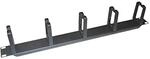 LogiLink Professional OR104B 19 Zoll Rangierpanel, 1 HE, 5 Kabelf?hrungs B?gel