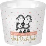 Sheepworld Eierbecher mit Motiv "Nicht vergessen: Hab dich lieb", mit Golddruck 