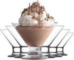 NORDIC SCHILLER Eisbecher Glas Set, Eiscremegl&auml;ser (6, 165 ml), Dessertgl&auml;ser...
