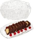 Van Well St Tropez Servierplatte aus Glas I rechteckig I (LxB) 35,5x23cm I mit